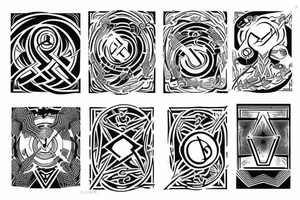 Alpha omega and eternity tattoo idea