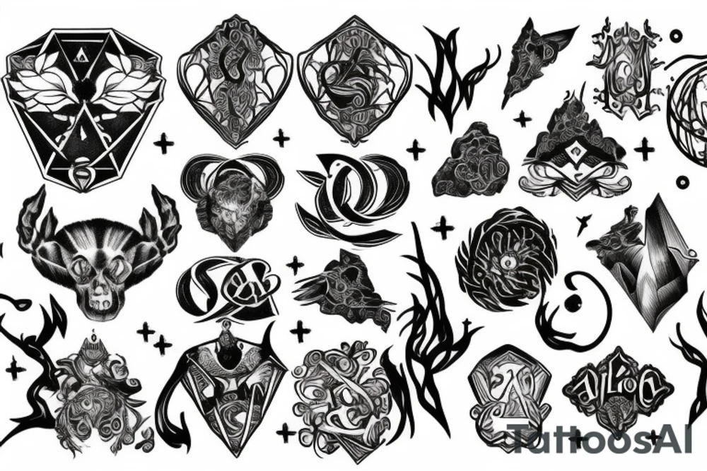 Alpha omega and eternity tattoo idea