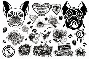 a dog running tattoo idea