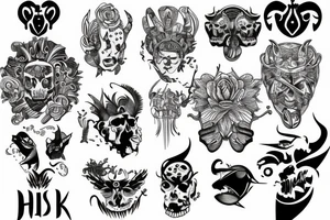 loin head tattoo idea