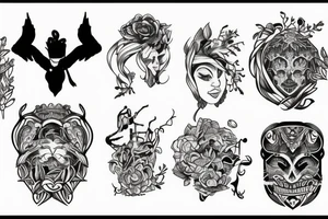 loin head tattoo idea