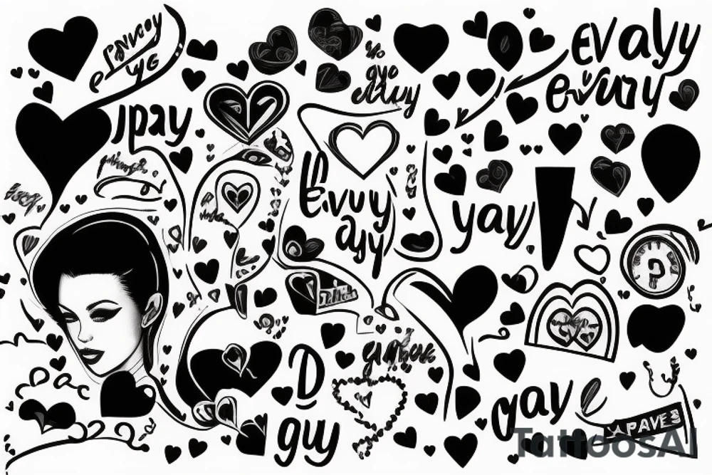 Everyvday the passes i love you more tattoo idea