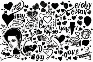 Everyvday the passes i love you more tattoo idea