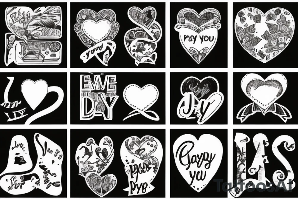 Everyvday the passes i love you more tattoo idea