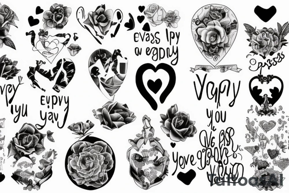 Everyvday the passes i love you more tattoo idea
