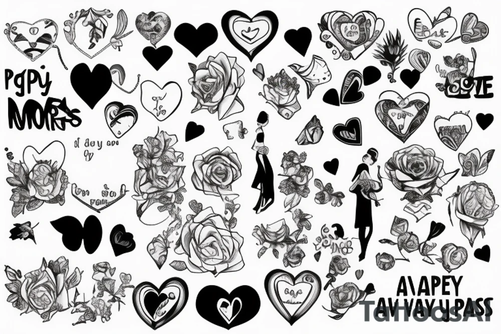 Everyvday the passes i love you more tattoo idea