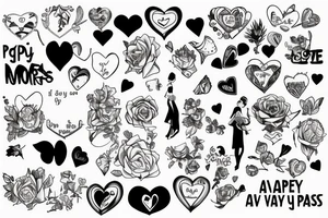 Everyvday the passes i love you more tattoo idea