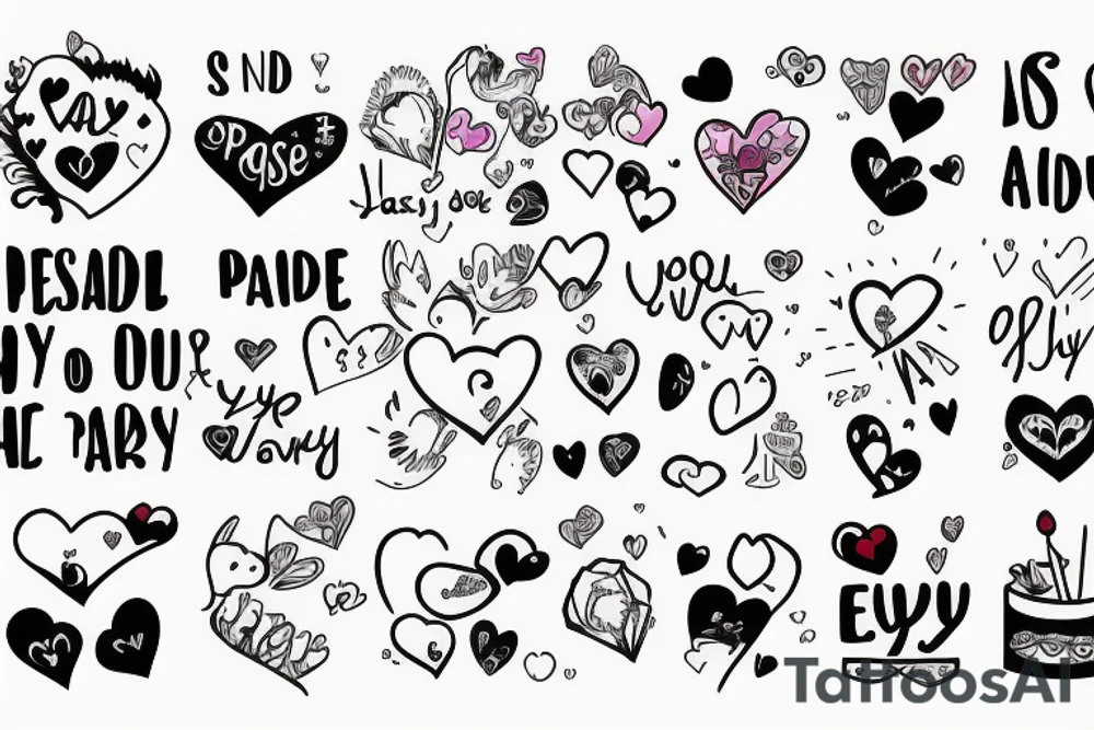 Everyvday the passes i love you more tattoo idea