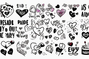 Everyvday the passes i love you more tattoo idea