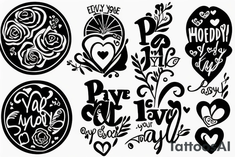 Everyvday the passes i love you more tattoo idea