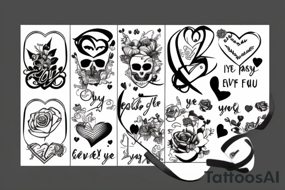 Everyvday the passes i love you more tattoo idea