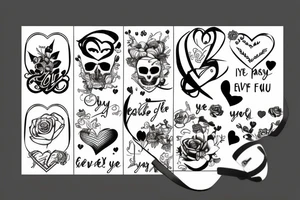 Everyvday the passes i love you more tattoo idea