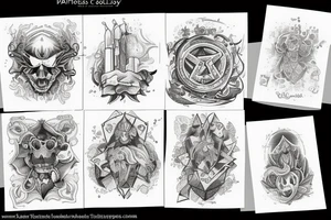 text saying "Tales of Alchemy" tattoo idea