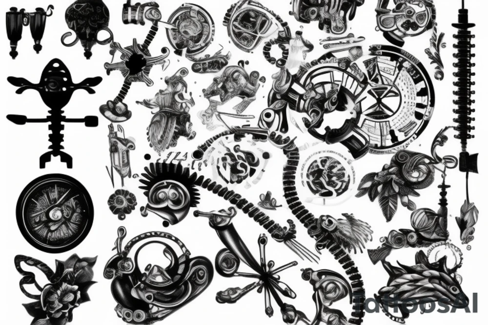 mechanical tattoo idea
