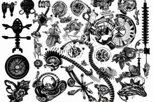 mechanical tattoo idea