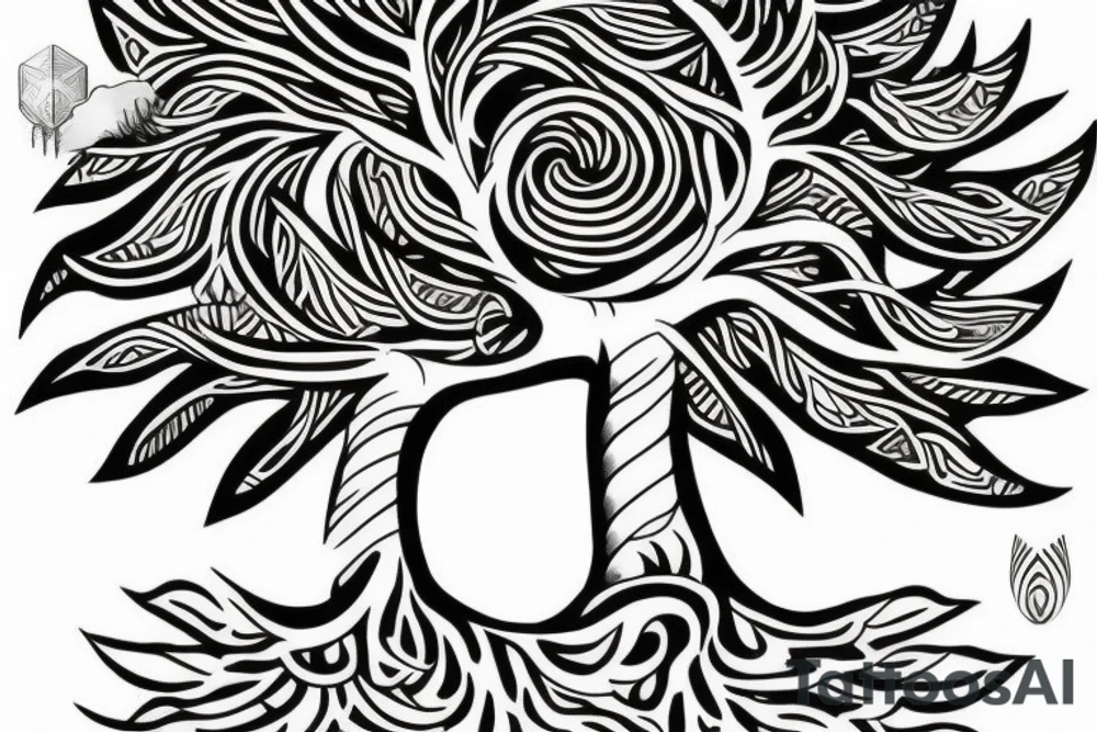 Bodhi tree tattoo idea