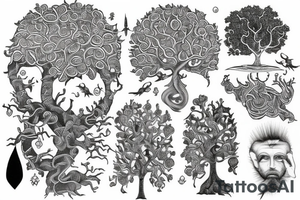 Bodhi tree tattoo idea