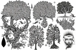 Bodhi tree tattoo idea