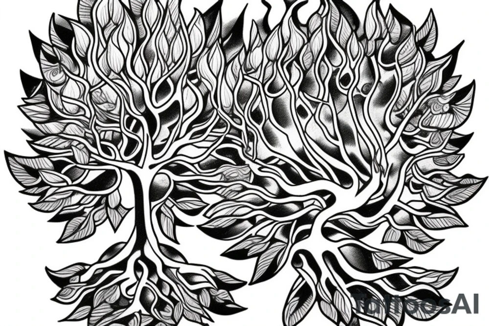 Bodhi tree tattoo idea