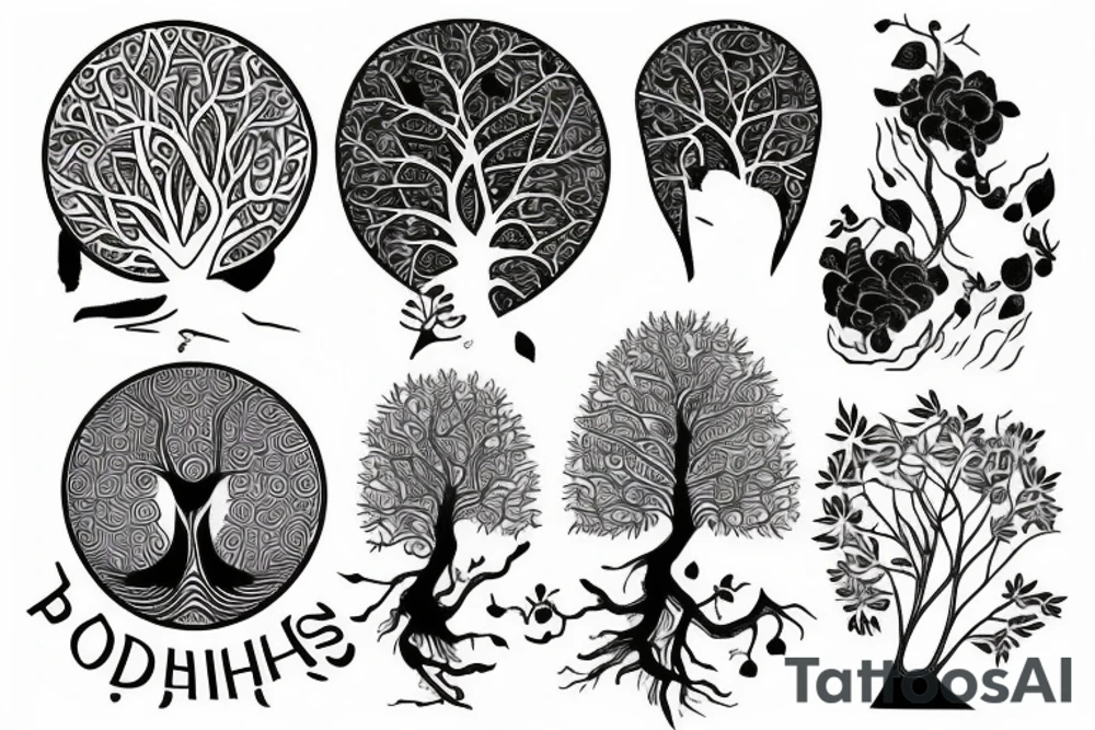 Bodhi tree tattoo idea