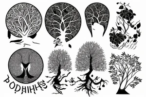 Bodhi tree tattoo idea