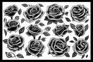 black rozes tattoo idea