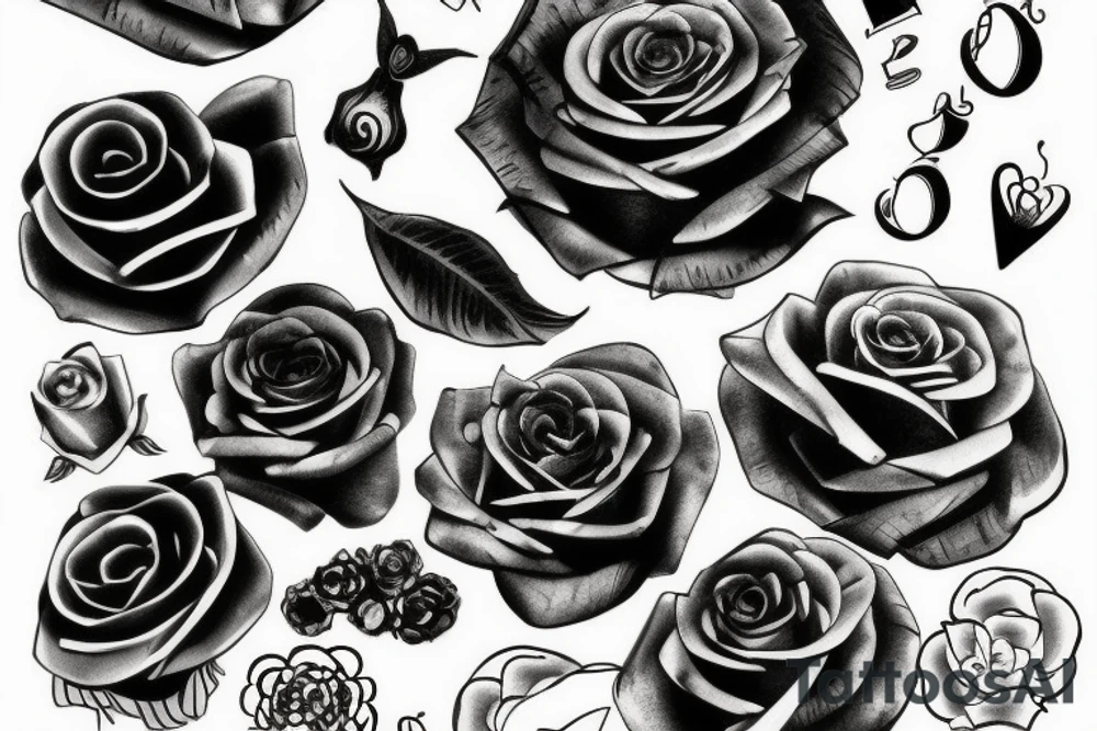 black rozes tattoo idea