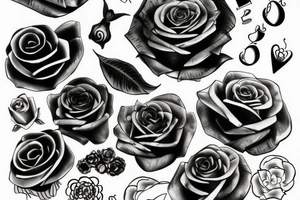 black rozes tattoo idea