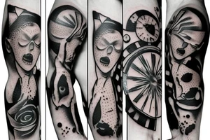 Blackhole with torn skin tattoo idea