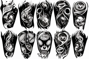 Blackhole sleeve tattoo idea