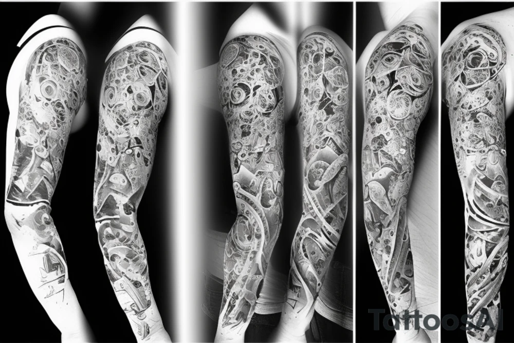 Blackhole sleeve tattoo idea
