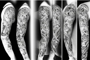 Blackhole sleeve tattoo idea