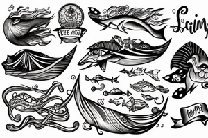 Feel free on the sea tattoo idea
