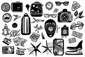 travel tattoo idea