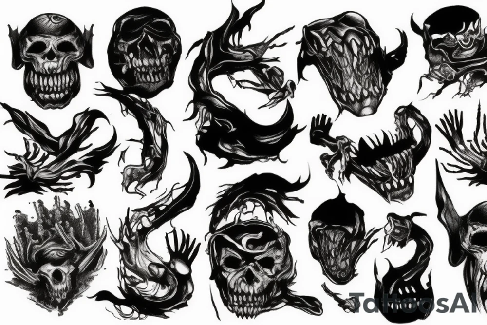 Monster scars tattoo idea