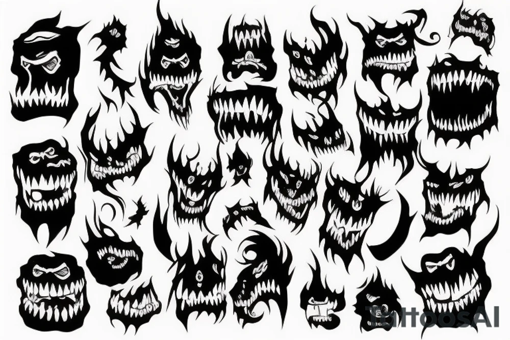 Monster scars tattoo idea