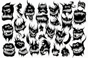 Monster scars tattoo idea