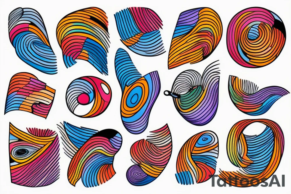 COLOR, LINES,ABSTRACT tattoo idea