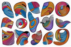 COLOR, LINES,ABSTRACT tattoo idea