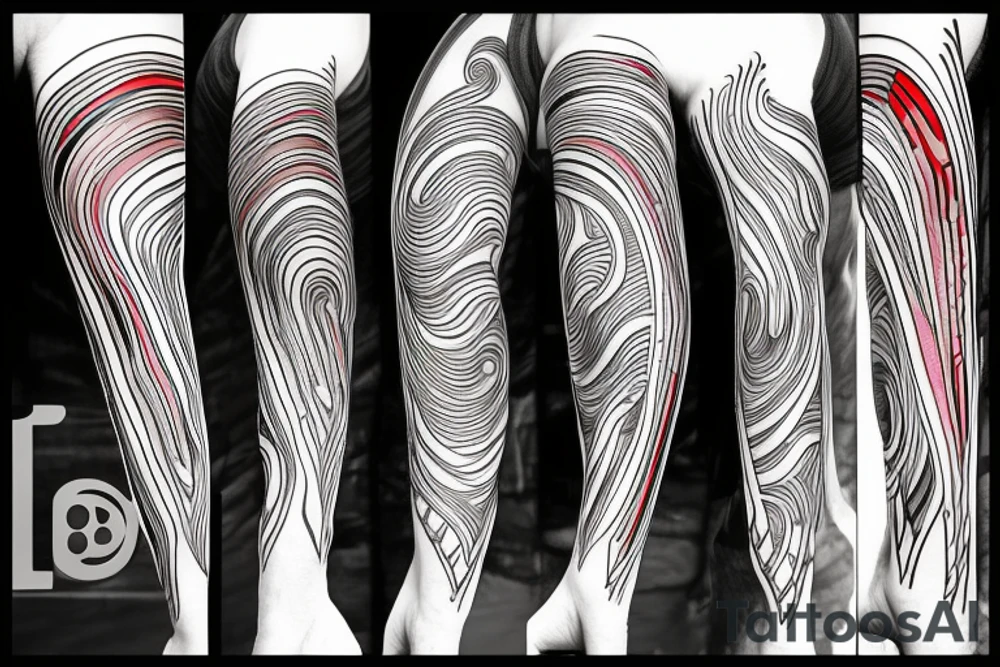 COLOR, LINES,ABSTRACT tattoo idea
