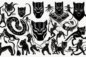 A black panther tattoo idea