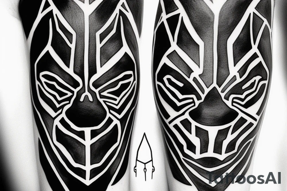 A black panther tattoo idea