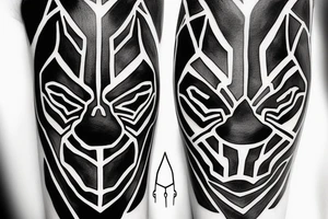 A black panther tattoo idea