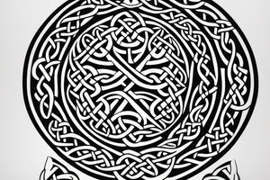 Celtic cross, wolf's, tattoo idea