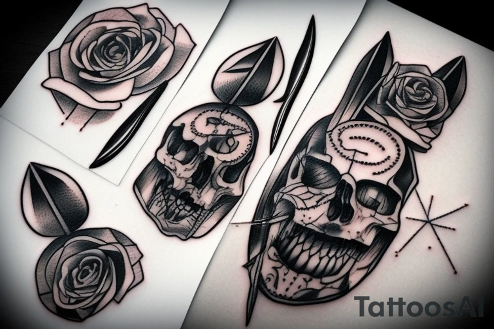 Knife tattoo idea