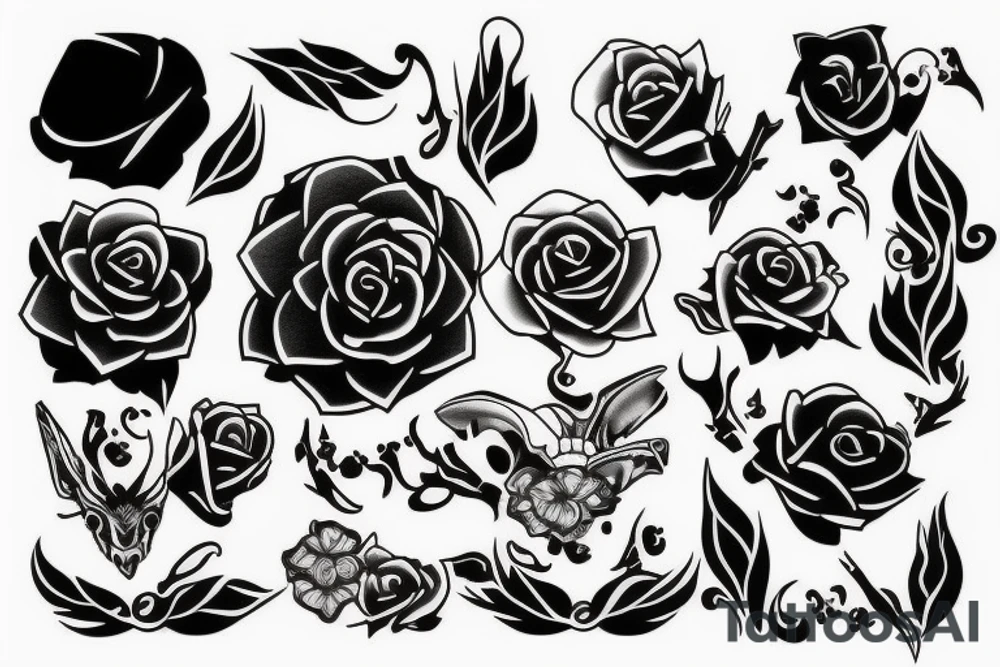 Black tattoo tattoo idea