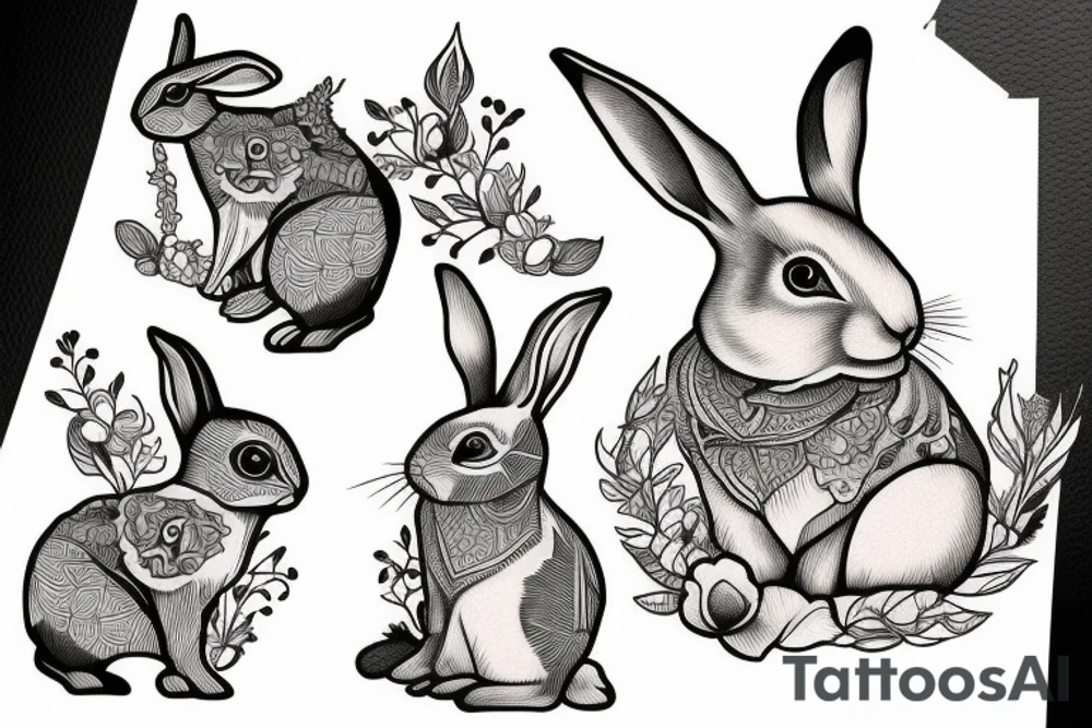 Rabbit tattoo idea