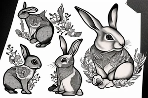 Rabbit tattoo idea