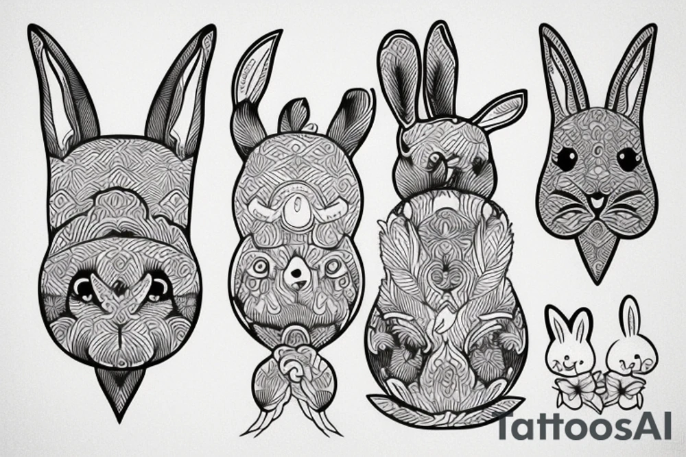 Rabbit tattoo idea