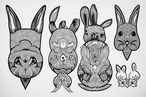 Rabbit tattoo idea